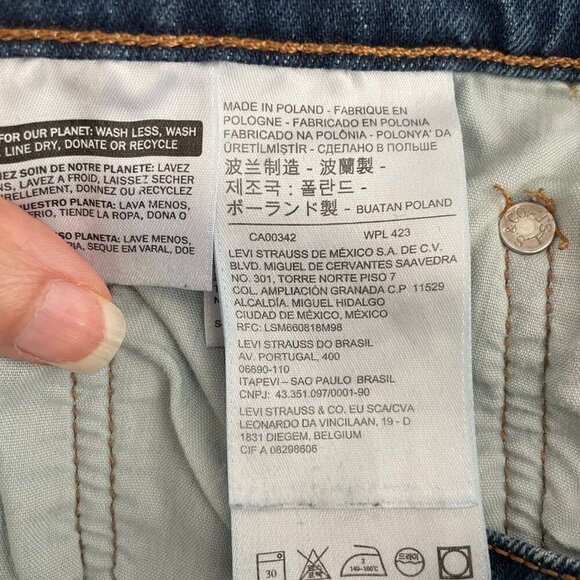 Levi's Vintage Org 501 MWash Straight Lg Button Close Jeans Blue W 27" x L 26" - Picture 9 of 15